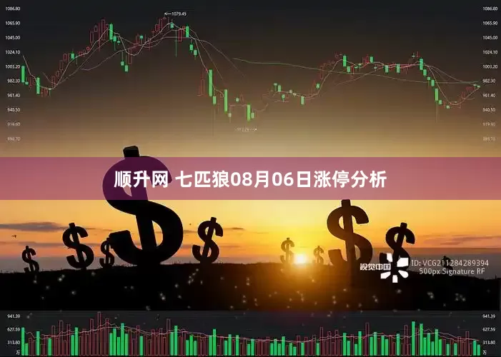 顺升网 七匹狼08月06日涨停分析